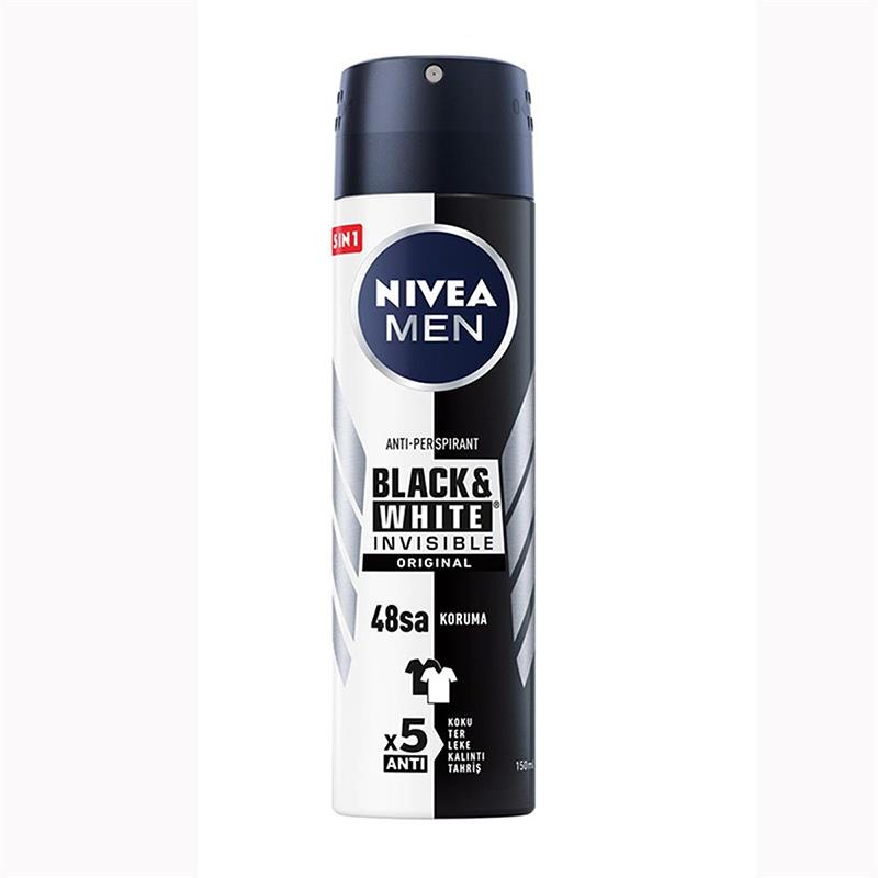 Nivea Men Invisible Black & White Original Erkek Deodorant 150 ml