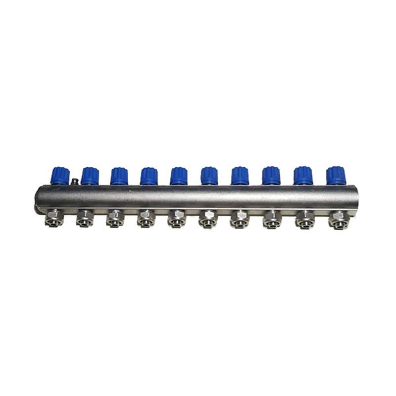 Orsel 1'' 10 Ağız Ekonomik Kendinden Vanalı Kollektör Mavi