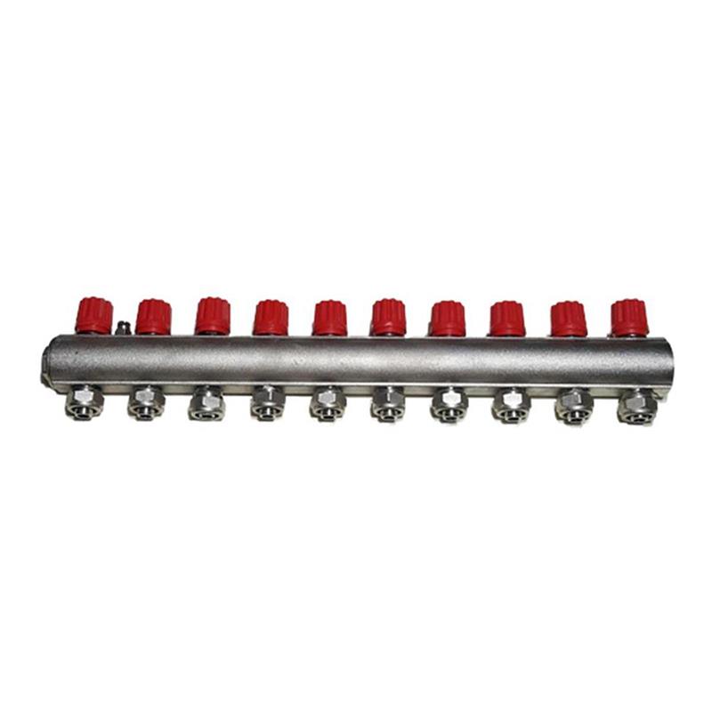 Orsel 1'' 10 Ağız Ekonomik Kendinden Vanalı Kollektör Kırmızı