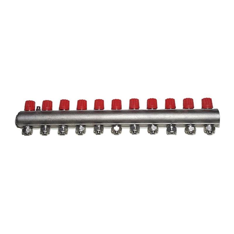 Orsel 1'' 11 Ağız Ekonomik Kendinden Vanalı Kollektör Kırmızı