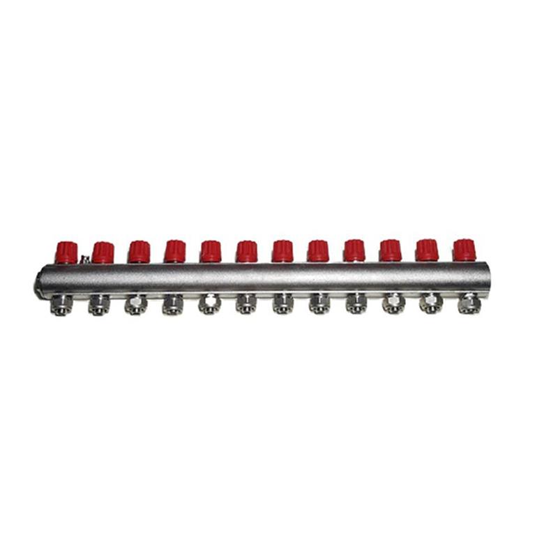 Orsel 1'' 12 Ağız Ekonomik Kendinden Vanalı Kollektör Kırmızı