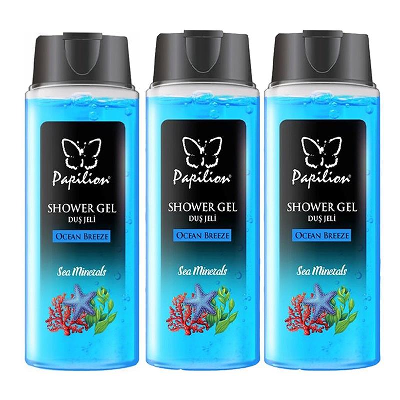 Papilion Duş Jeli Okyanus Ferahlığı 400 ml x 3'lü Paket