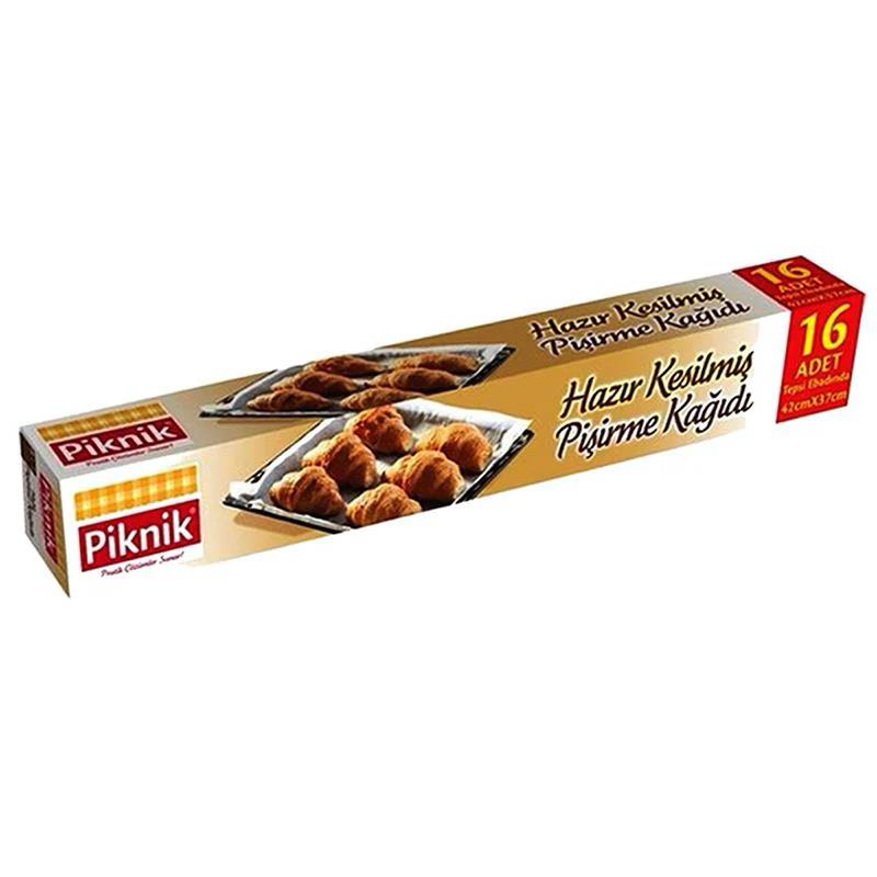 Piknik P-1455 Pişirme Kağıdı Hazır Kesimli 16 Adet