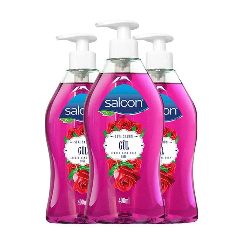 Saloon Sıvı Sabun 400 ml Gül X 3'lü Paket