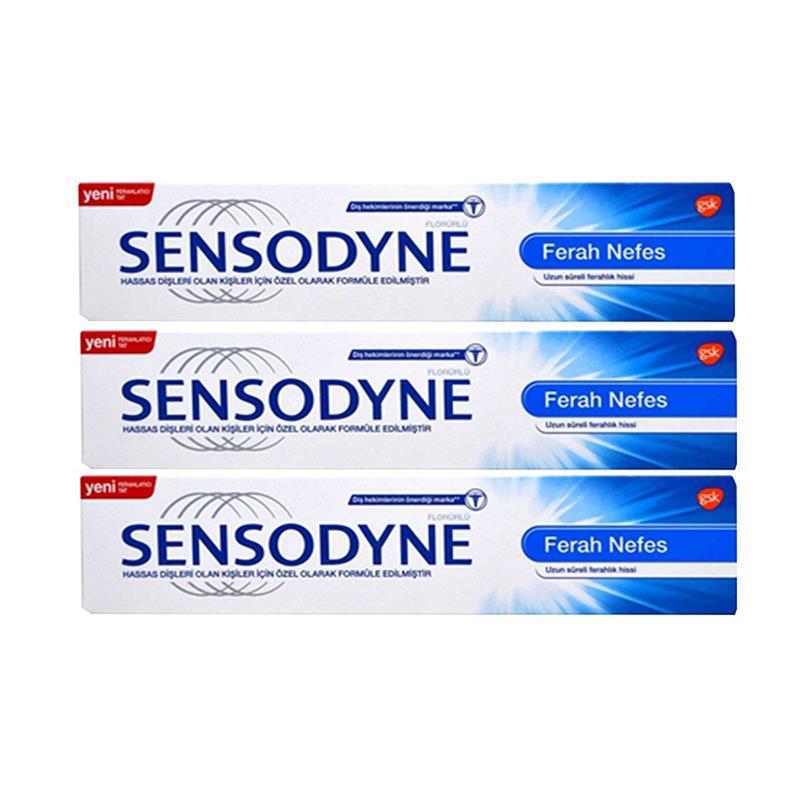 Sensodyne Diş Macunu Ferah Nefes 100 ml x 3 Adet