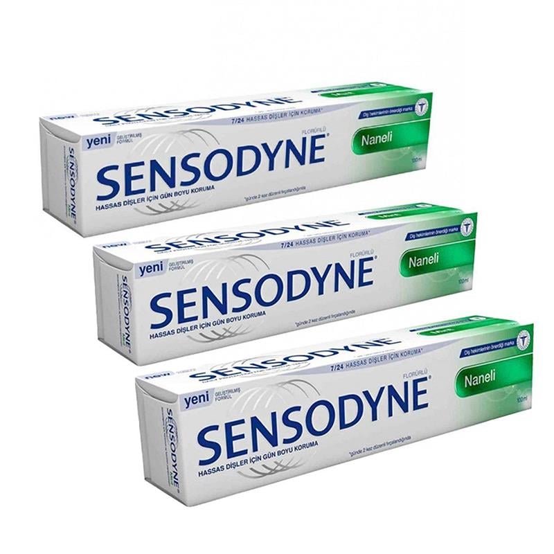 Sensodyne Diş Macunu Naneli 100 ml x 3 Adet