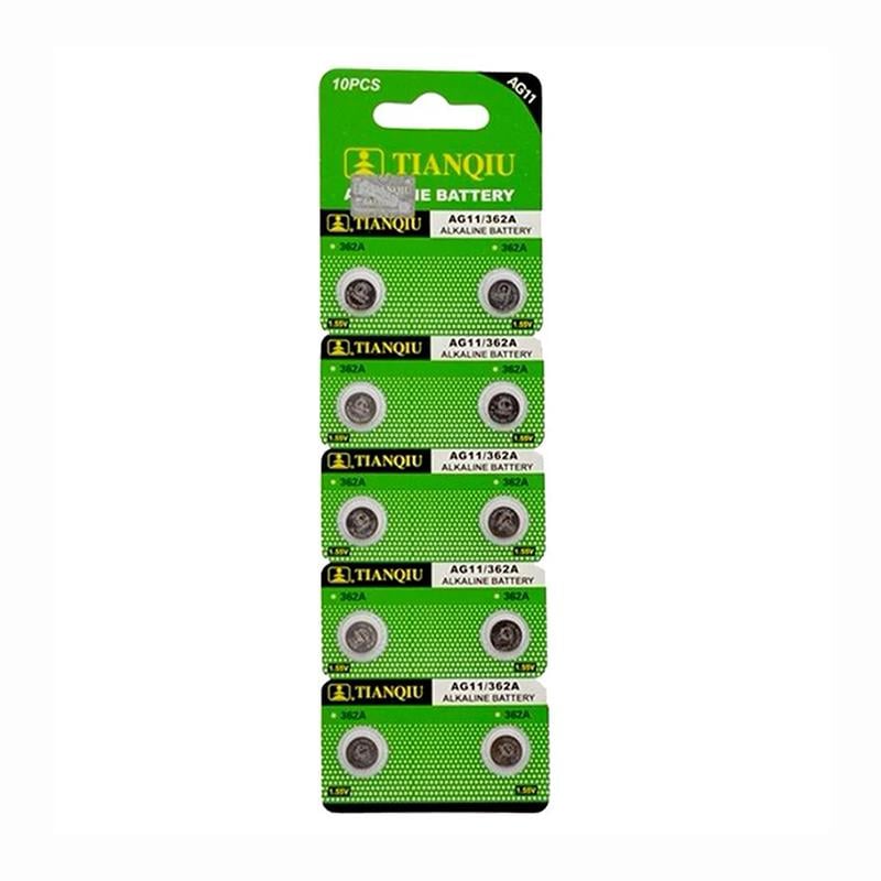 Tianqiu AG-11 Alkalin LR721H/362A Düğme Pil 10'lu Paket
