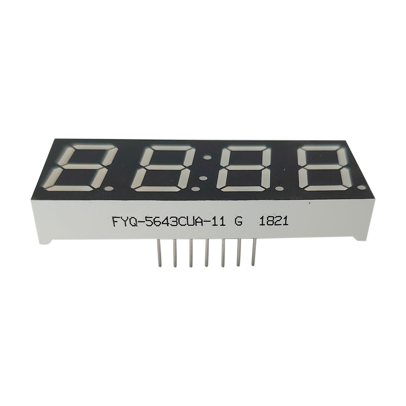 Ekran - FYQ-5643CUA-11  4 haneli 0.56 inç Amber DIP LED  7 segmentli dijital