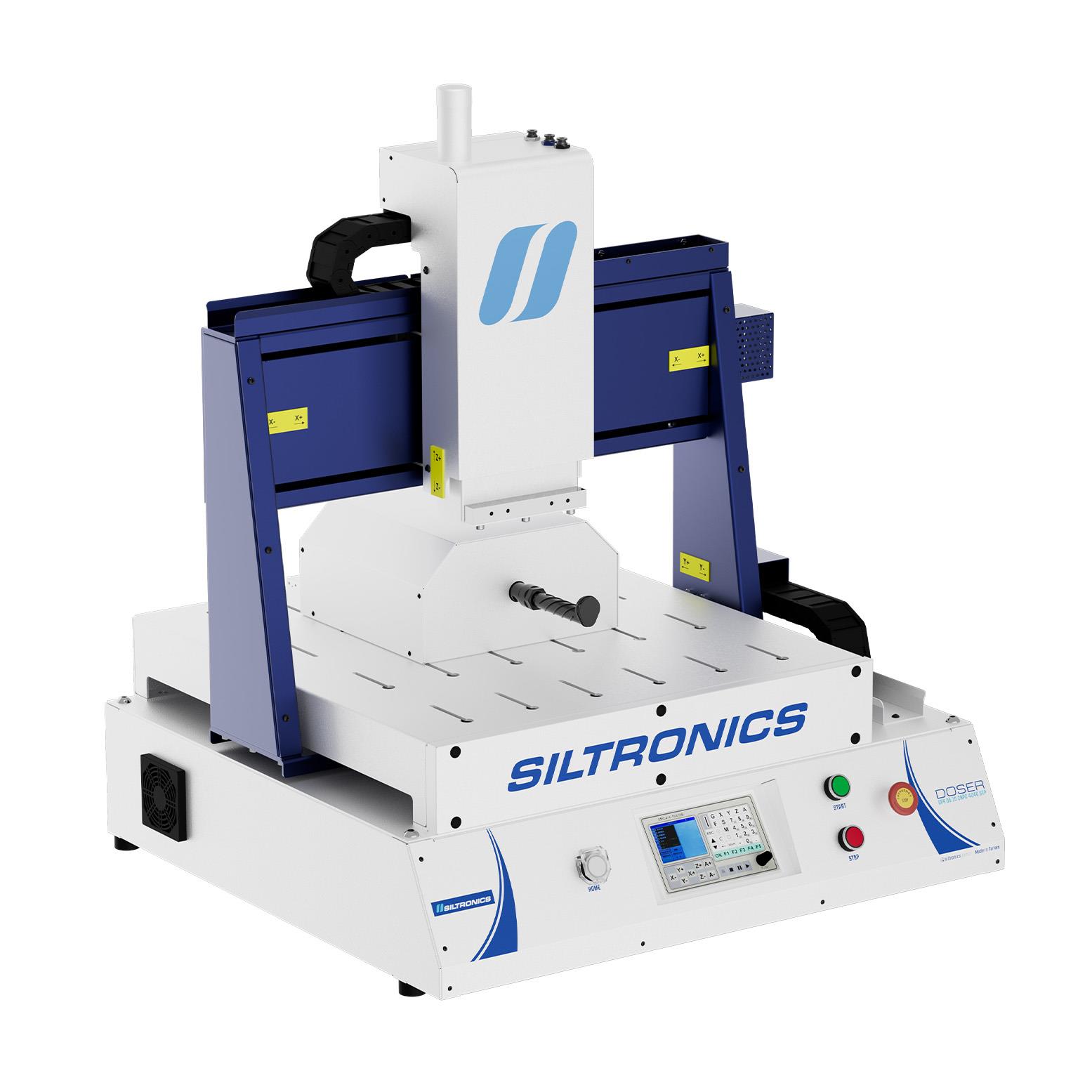 SILTRONICS “DOSER”  CNC DOZAJLAMA  MAKİNASI - MASA ÜSTÜ - 400 X 400 STEP MOTOR-AÇIK KABİN - 4 EKSEN