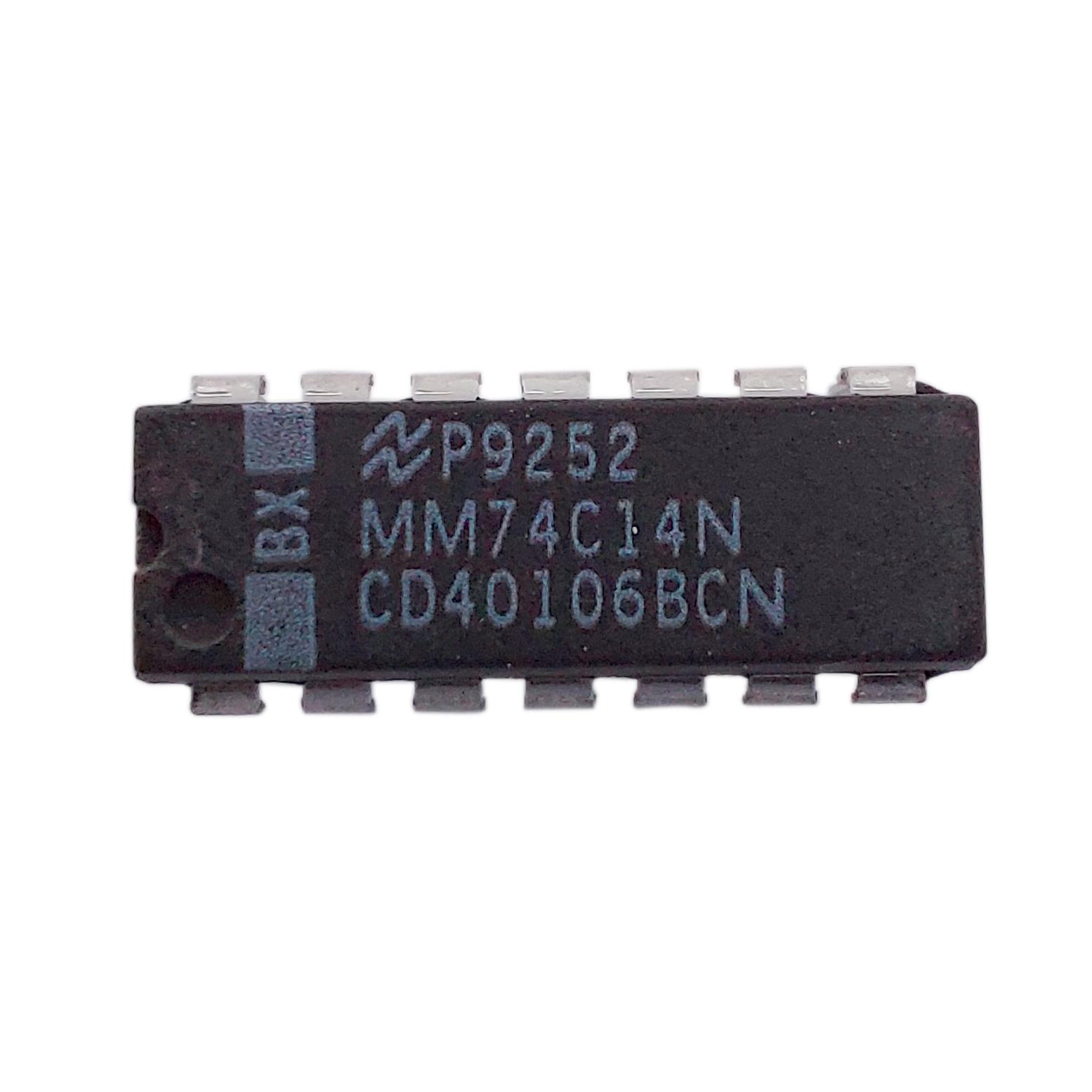 Entegre - CD40106BCN  DIP-14 6lı Schmitt Trigger Inverter