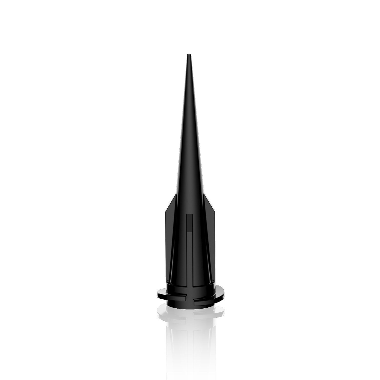 APK4.003.27G - ANTİSTATİK PLASTİK KONİK İĞNE (27-G)SİYAH