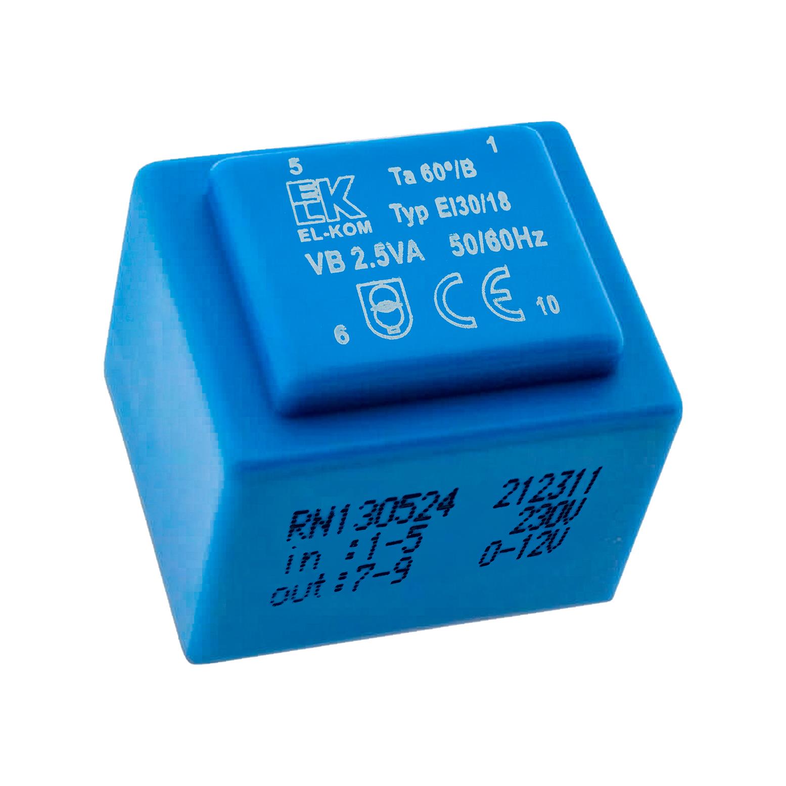 Transformatör-El-Kom RN-130524 12V 2.5VA PCB Tipi Trafo