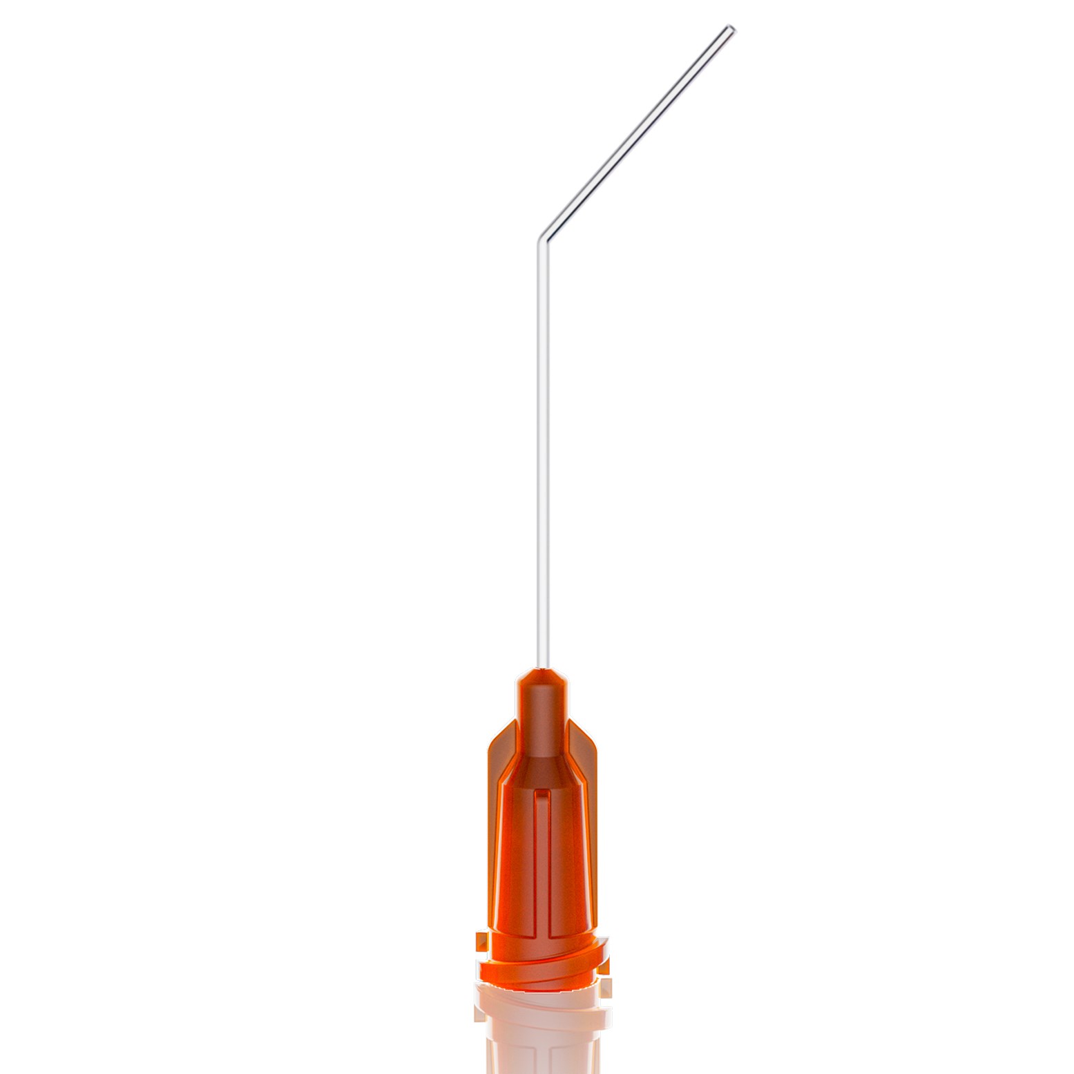 EBE23G100-45 -  ENJEKSİYON BAŞLIKLI 45 DERECE EĞİMLİ İĞNE - 1'' - 23G - TURUNCU
