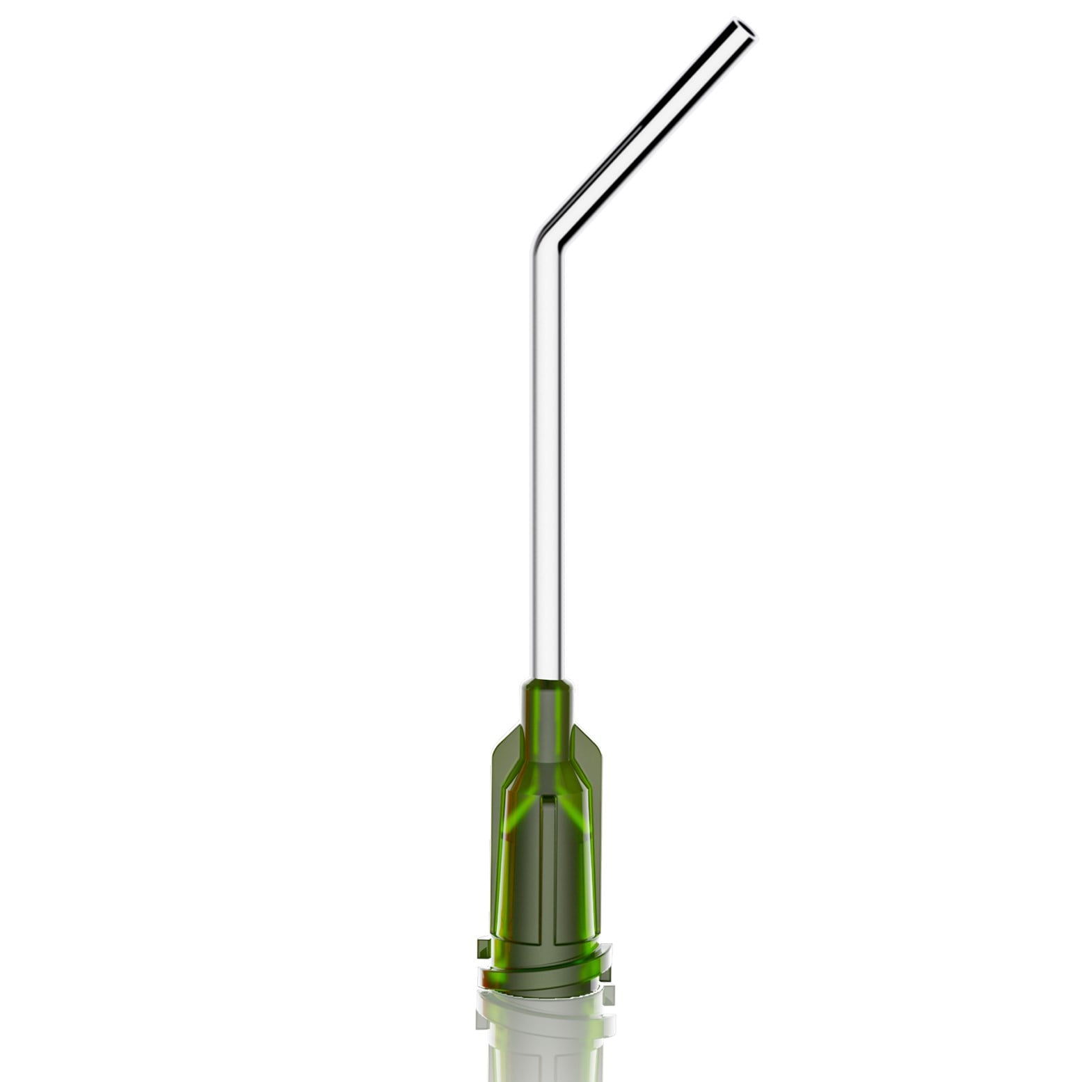 EBE14G100-45 - ENJEKSİYON BAŞLIKLI 45 DERECE EĞİMLİ İĞNE - 1'' - 14G - KOYU YEŞİL
