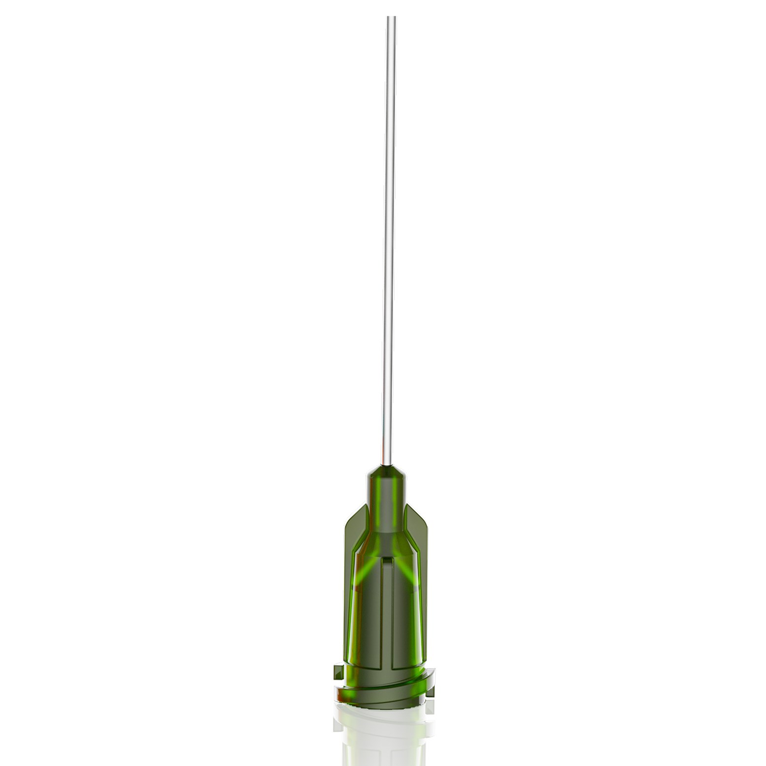 EBD14G100 - ENJEKSİYON BAŞLIKLI DÜZ İĞNE - 1'' - 14G - KOYU YEŞİL