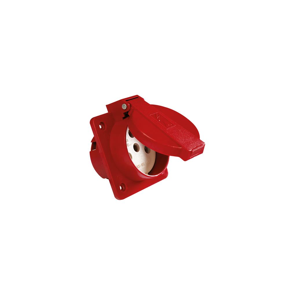 Priz -KAPAKLI MAKİNA(1005-MP)-TRİFAZE-3X25 Kırmızı