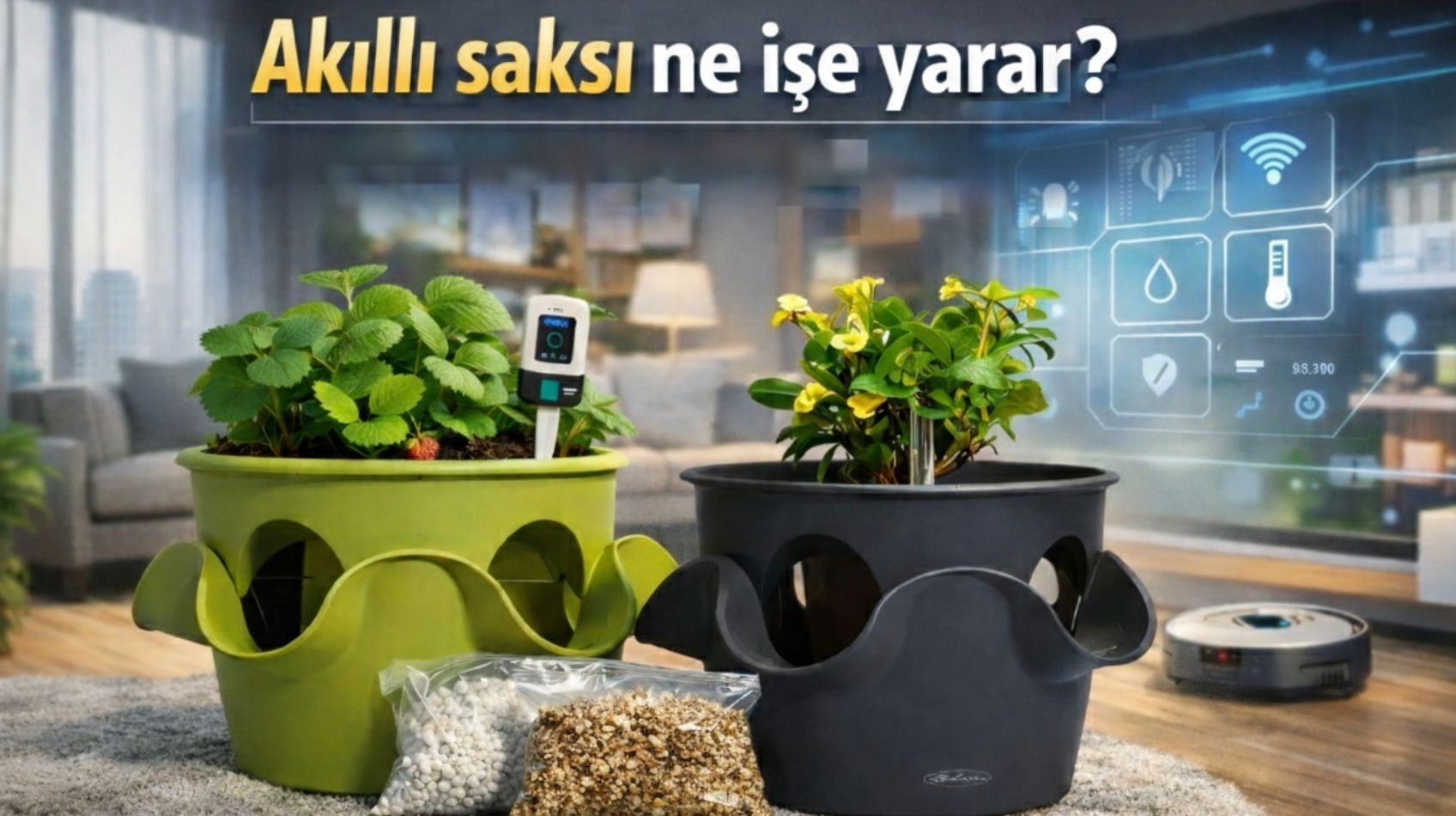 Akıllı saksı ne işe yarar? Modern Yaşam Alanlarında Bitki Bakımını Devrimleştiren Teknoloji | Bahçe Market