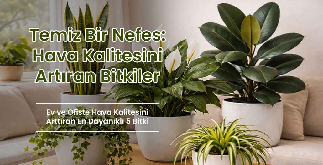Temiz Bir Nefes: Ev ve Ofis Ortamında Hava Kalitesini Artıran Bitkiler