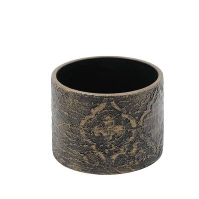 Beton Saksı Desenli Silindir 10,5*14 CM