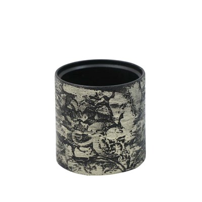Beton Saksı Desenli Silindir 12,5*12 CM