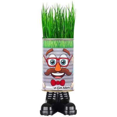 Konserve Bahçem Çim Adam Yetiştirme Seti - Çim Adam Seti