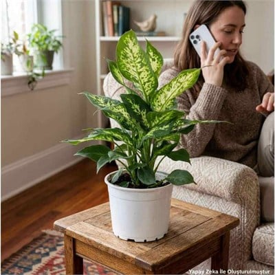 Difenbahya (Dieffenbachia Camilla Compacta) Yeşil