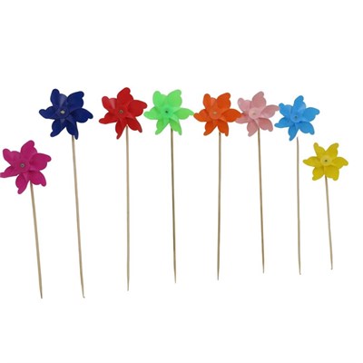 Mini Rüzgar Gülü 6 Kanat 10 Cm