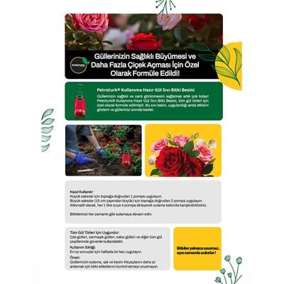 PetroTurk Gül Sıvı Bitki Besini 250 Ml