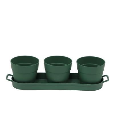 Poliwork 3lü Set Kaktüs Saksı Mix 0,11 Lt 235*60*60 Mm