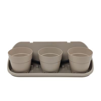 Poliwork Askılı Balkon Saksı 3lü Set 3,3 Lt 475*160*155 Mm