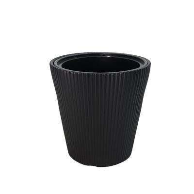 Serinova Çizgili Konik Saksı No:3