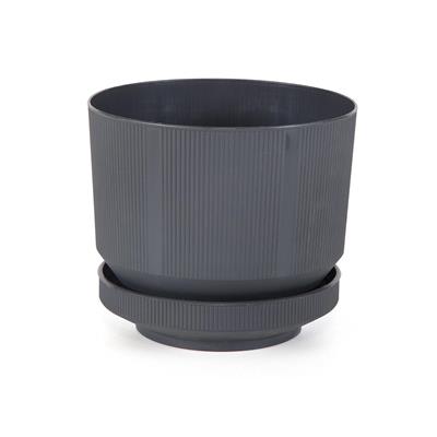 Serinova Lüks Çizgili Desenli Saksı 9 Lt