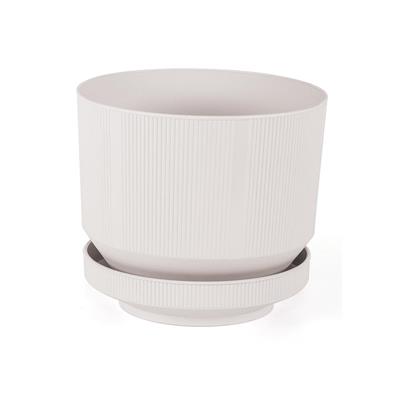 Serinova Lüks Çizgili Desenli Saksı 9 Lt