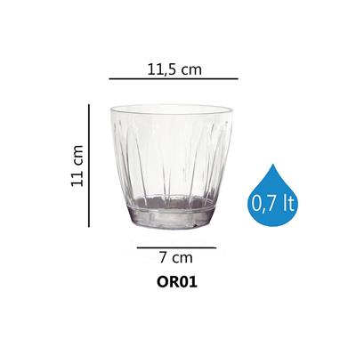 Serinova Orkide Saksısı 0.7 Lt Şeffaf(Orkide Saksı)