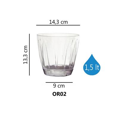 Serinova Orkide Saksısı 1.5 Lt Şeffaf