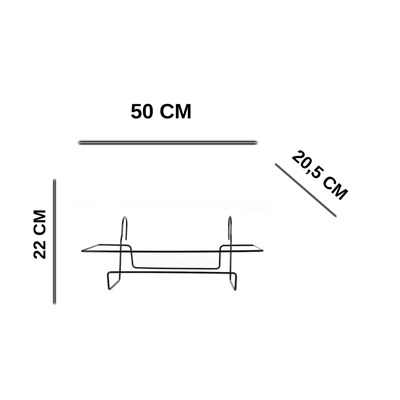 Serinova Orta Ferforje Askılık Siyah