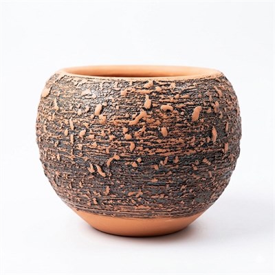 Toprak Saksı Düz Sırlı 12*13 Cm