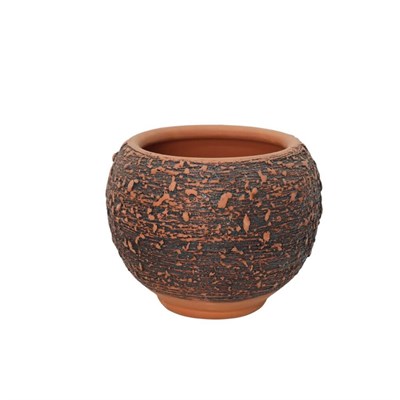 Toprak Saksı Düz Sırlı 12*13 Cm