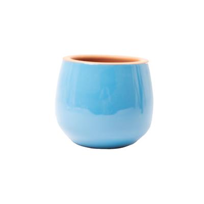 Toprak Saksı Düz Sırlı 12*13 Cm