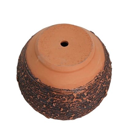 Toprak Saksı Düz Sırlı 12*13 Cm