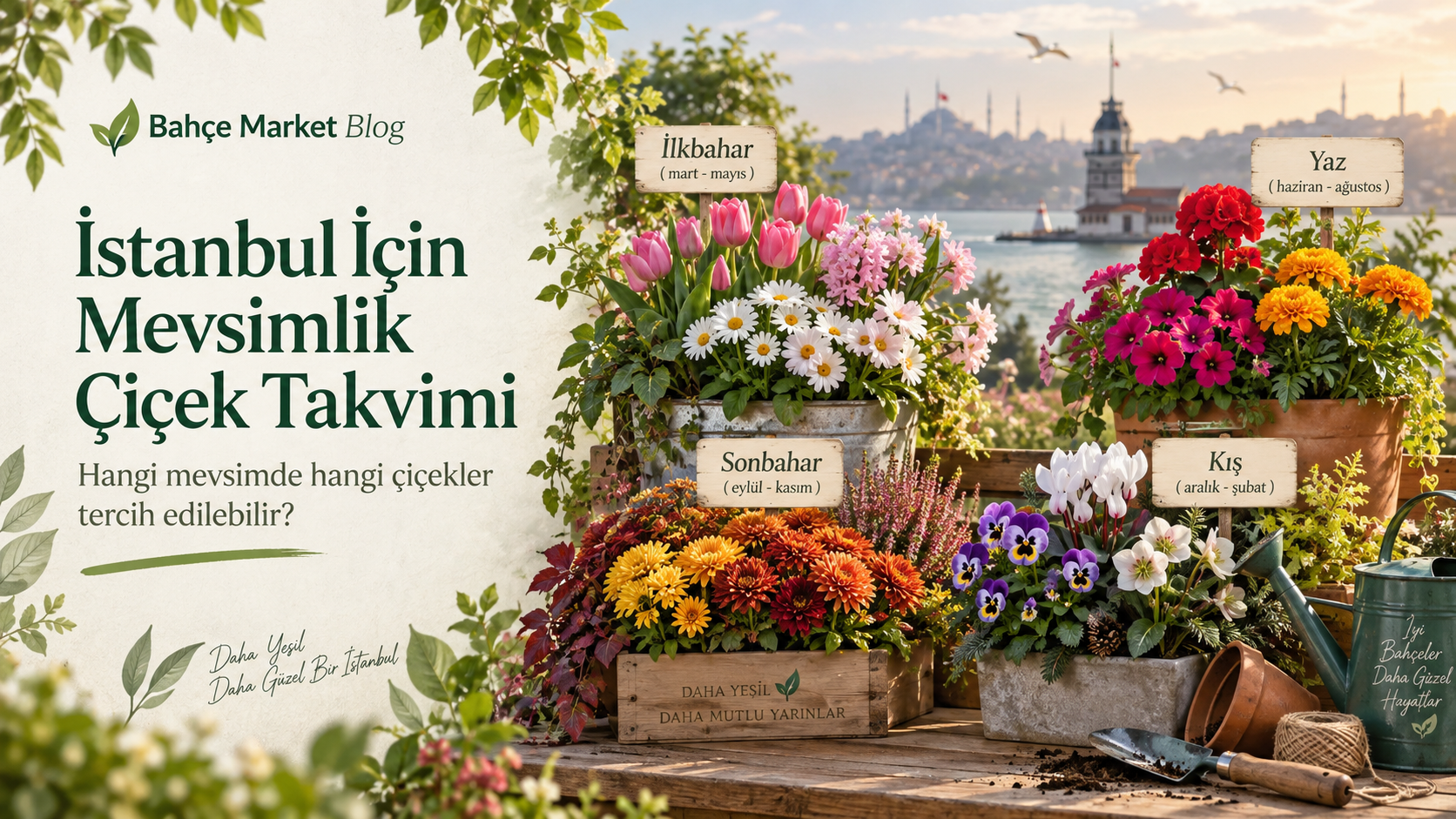İstanbul İçin Mevsimlik Çiçek Takvimi