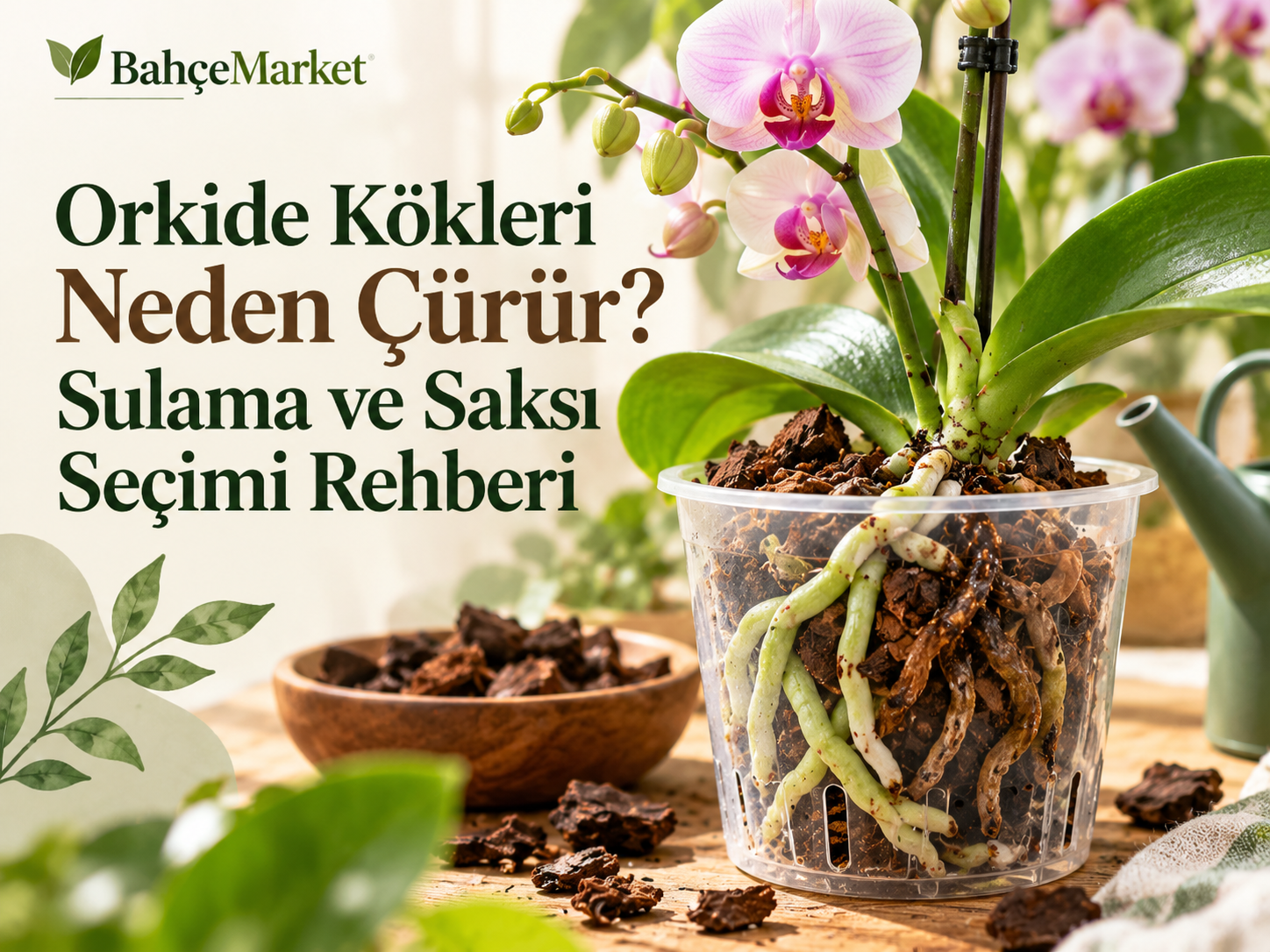 Orkide Kökleri Neden Çürür? Sulama ve Saksı Seçimi Rehberi