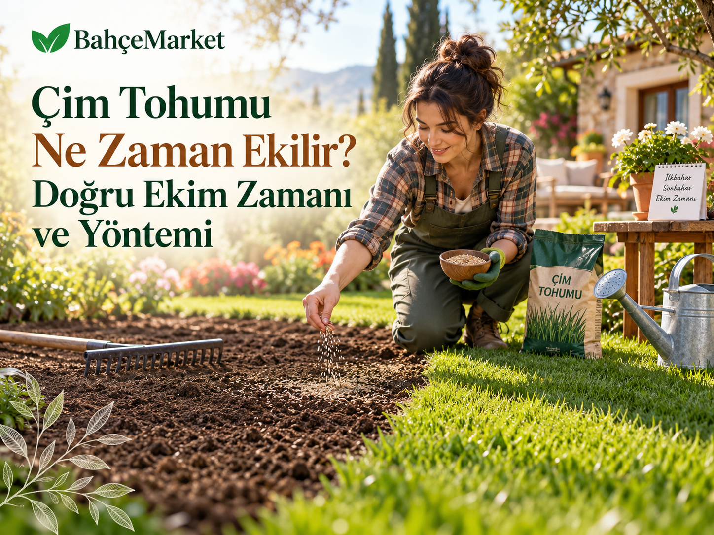 Çim Tohumu Ne Zaman Ekilir? Doğru Ekim Zamanı ve Yöntemi