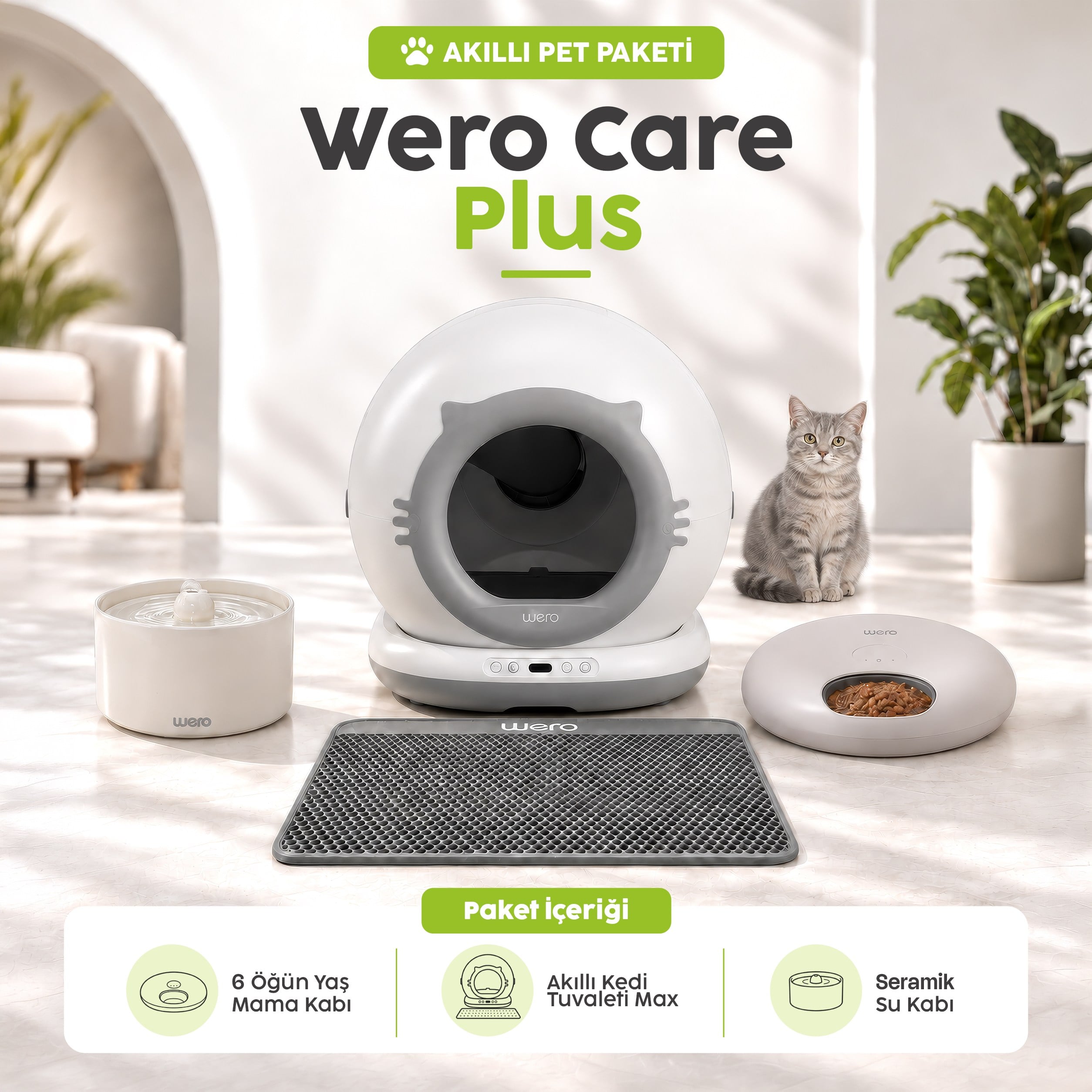 Wero Care Plus Akıllı Pet Bakım Paketi