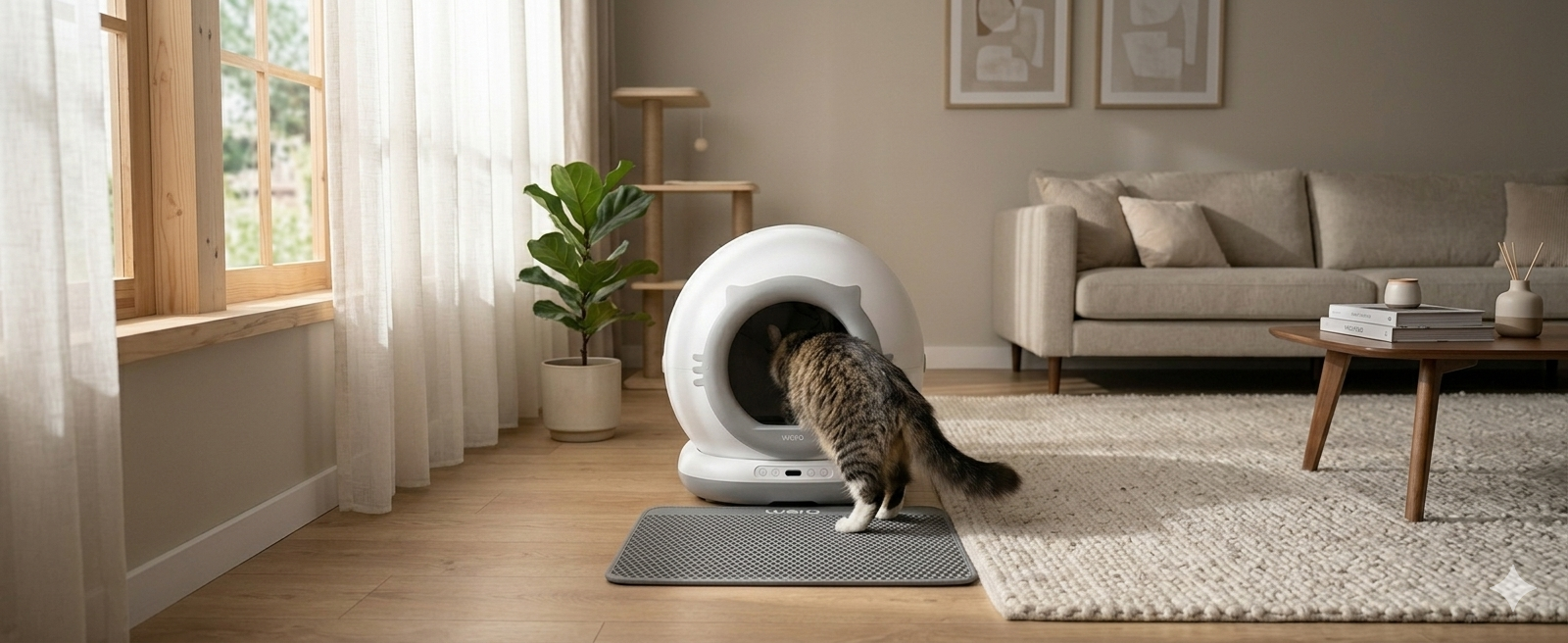 Akıllı kedi tuvaleti