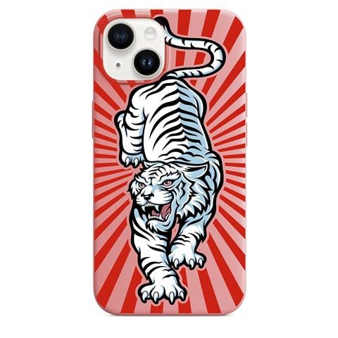 Beyaz Kaplan Telefon Kılıfı