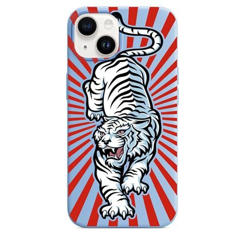 Beyaz Kaplan Telefon Kılıfı