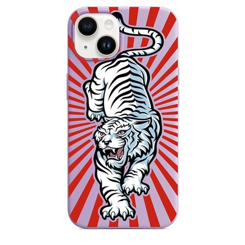 Beyaz Kaplan Telefon Kılıfı