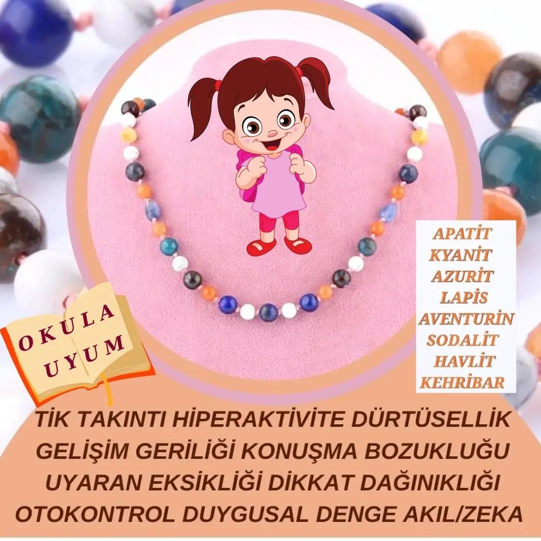Uyum Başarı Azim Çalışma Öğrenci Kolyesi