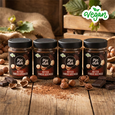 4 x BİTTER FINDIK KREMASI 330 GR